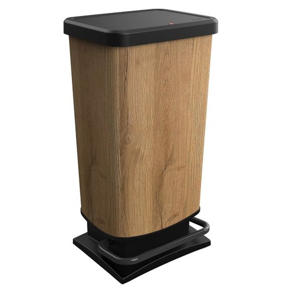 Контейнер для сміття з педаллю Rotho Paso 40 л під дерево, відро для кухні та дому (17541)