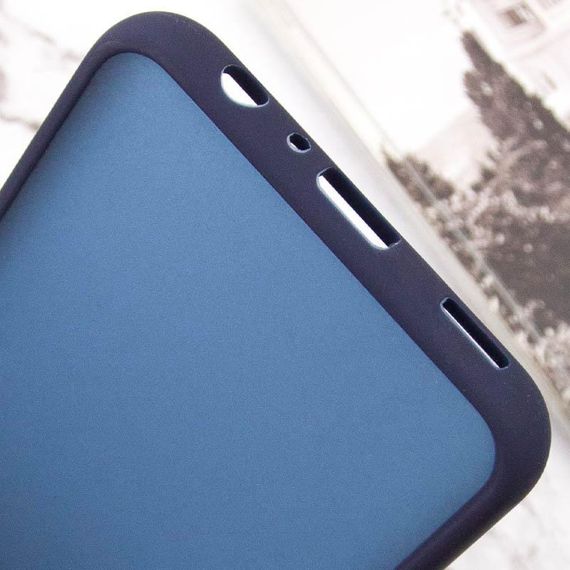 Чехол TPU+PC Lyon Frosted для Oppo A3 4G / A3x 4G/ A40m Deep Navy | Зображення 3
