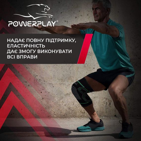 Наколінники PowerPlay 4099 Чорні S/M (пара) | Зображення 4