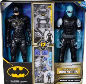 Оригинал DC Comics Batman vs Mr Freeze Набор 30см фигур Оригинал Бэтмен против мистер Фриз с аксессуарами