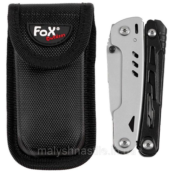 Мультитул MFH Fox Outdoor з ножицями - Black/Silver | Зображення 4