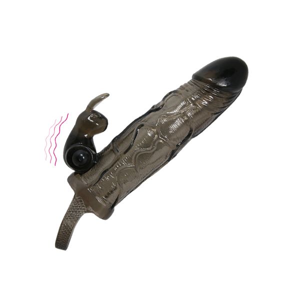 Насадка на член - Brave Man Vibrating Penis Sleeve 5,91" Black | Зображення 4