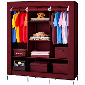 Тканевой шкаф HCX Storage Wardrobe 88130  Бордо
