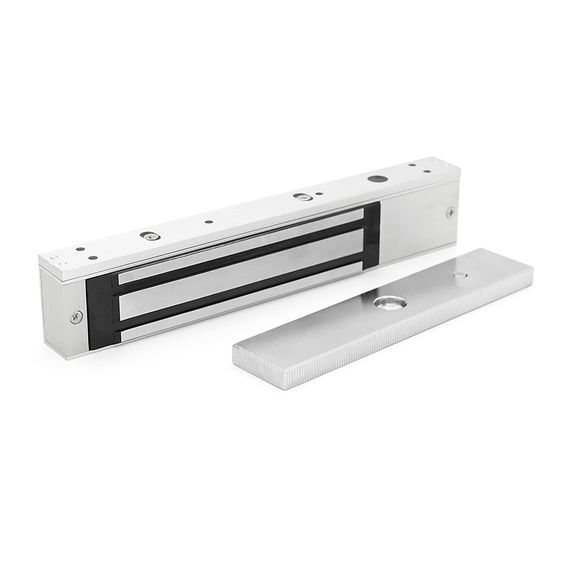 Електромагнітний замок MS-280LED + Кутник LS-280, до 280 кг, DC12V/350mA, 250х47х25 мм