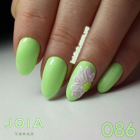 Гель-лак JOIA vegan 086 неоново-фісташкові, 6 мл