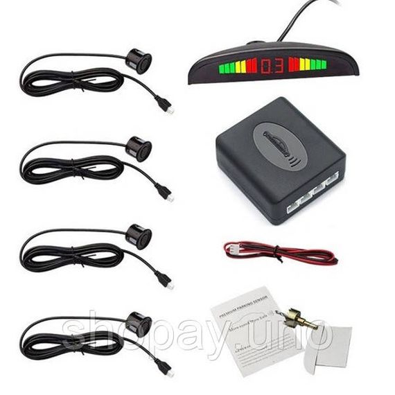 Паркувальна система на 4 датчики паркування парктронік Assistant Parking Sensor HJ-95 | Зображення 4