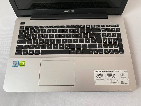 Ноутбук Б-класс Asus R556U / 15.6" (1366x768) TN / Intel Core i5-6200U (2 (4) ядра по 2.3 - 2.8 GHz) / 12 GB DDR3 / 128 GB SSD M.2 / nVidia GeForce 920M, 2 GB DDR3, 64-bit / WebCam / DVD-ROM б/у | Зображення 4