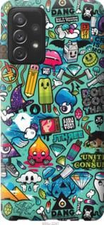 Чехол на Samsung Galaxy A72 A725F Стикер бомбинг 1 из пластика FCh_002474