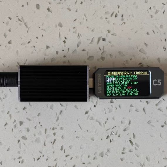 PD-конвертер перехідник-перетворювач ZC858 140W/DC 5,5*2,5 DC + PD USB | Зображення 5