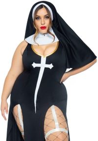 Костюм монашки Leg Avenue Sultry Sinner 1X-2X sexstyle