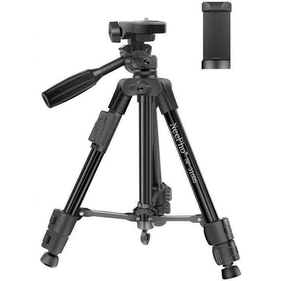 Штатив NeePho NP-3160S для съемки 30-68.5см с держателем+пульт Black