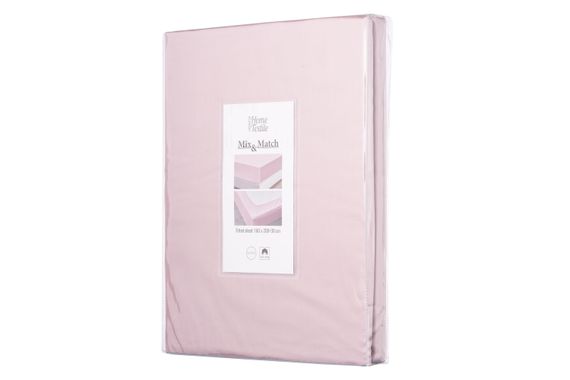 Простирадло ARDESTO на резинці Mix&amp;Match, 180x200+30см, 100% бавовна, сатин, пудра (ART1820FSP) | Зображення 8