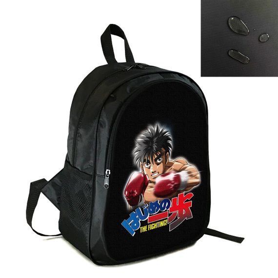 Рюкзак городской/школьный 38×28 см с принтом Аниме Hajime no Ippo два отдела, детский, подростковый, мужской, женский (4106)