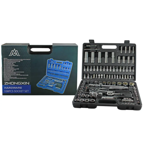 Набір інструментів ZHONGXIN Wrench Socket 108 предметів для дому та авто / JC-8055