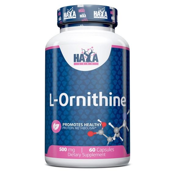 Орнитин Haya Labs L-Ornithine 500 mg 60 Caps