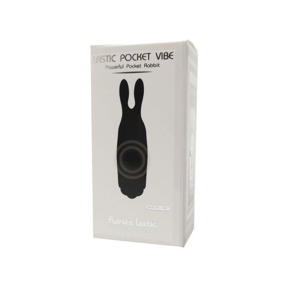 Віброкуля Adrien Lastic Pocket Vibe Rabbit Black зі стимулювальними вушками | Зображення 4