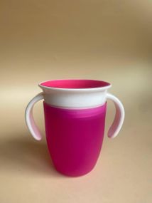 Чашка непроливайка дитяча 360 220мл Рожева