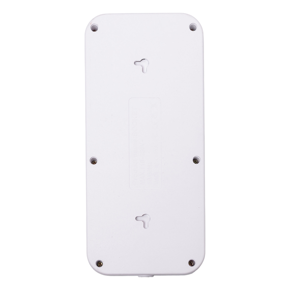Мережевий фільтр 3 м подовжувач F06U на 6 розеток 4 USB 1 Type-C та кнопкою відключення Білий HP-5-23 | Зображення 7