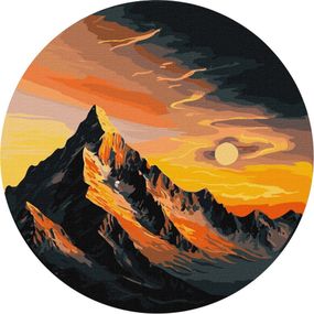 Картина по номерам "Неизвестный край" ©art_selena_ua KHO-R1038 диаметр 33 см