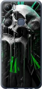 Чехол на Infinix Hot 20i Череп-часы "4100u-2964-17620"