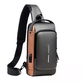 Нагрудная сумка Backpac XL-1514100 черно-серая маленькая