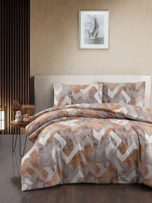 Постільна білизна First Choice Homesko Ranforce 160 х 220 см Rayce Brown