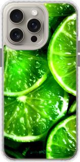 Чохол на iPhone 15 Pro Max Зелені часточки лимона "852pm-3098-2448"