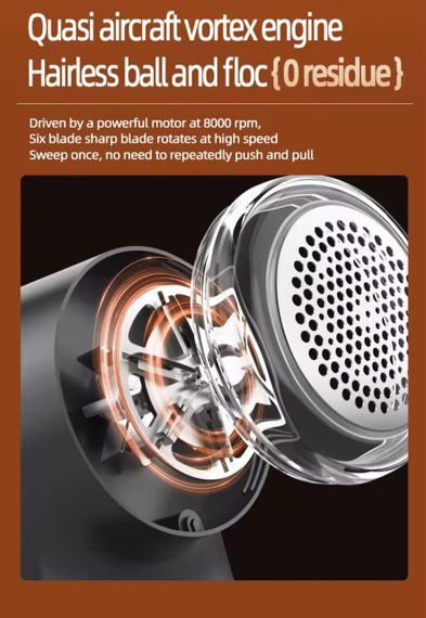 Машинка для видалення ковтунців із заряджанням від USB | Зображення 5