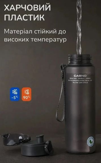 Пляшка для води Casno 650 мл KXN-1157 Сіра (KXN-1157_Grey) | Зображення 3