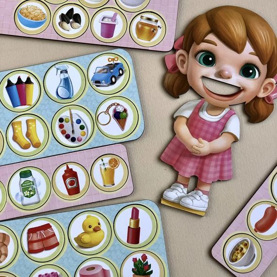 Дерев'яна настільна гра "Їстівне-неїстівне" Ubumblebees (ПСФ091) PSF091 сортер-комодик | Зображення 3