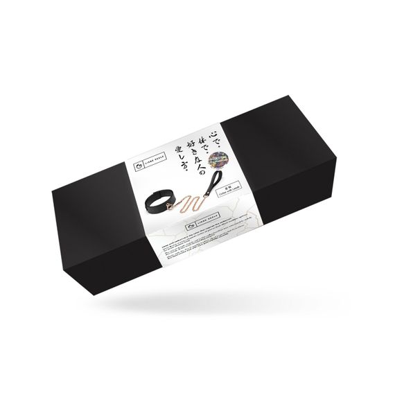 Нашийник з повідцем Liebe Seele Black Organosilicon Collar with Leash, екошкіра | Зображення 6