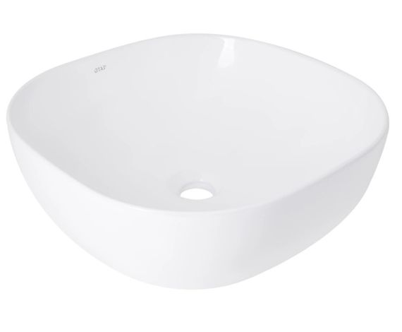 Раковина Qtap Kolibri 400х400х140 мм, White, квадратна, без донного клапана QT10116303W