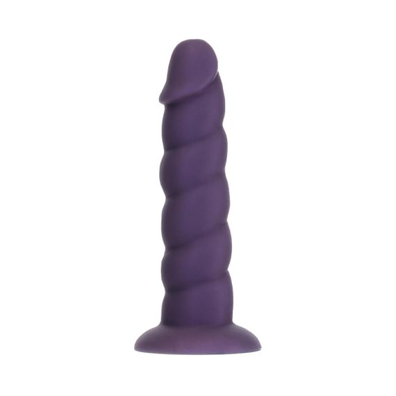 Фалоімітатор Fantasy by Addiction Unicorn Dildo 7” Purple, віброкуля в подарунок Sex Aura