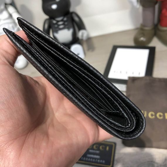 Бумажник Gucci Slender Wallet Ouroboros with Red Stripe Black | Зображення 7