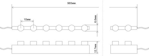 Зелена світлодіодна стрічка бокового світіння HL-4H8 G96K23C4-12 (96 led / m) IP67 | Зображення 3