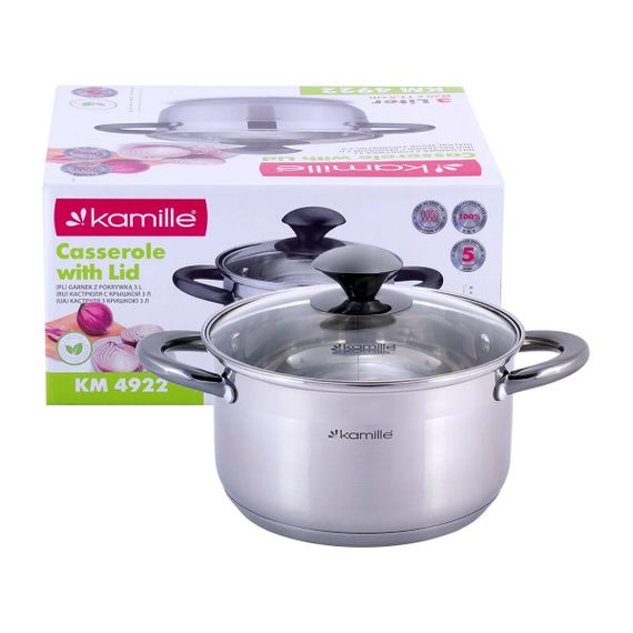 Каструля з кришкою Kamille KM-4922 3 л 20 см | Зображення 6