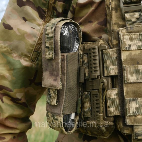Підсумок під турнікет відкритого типу з кріпленнями для тактичних ножиць та маркера піксель | Зображення 4
