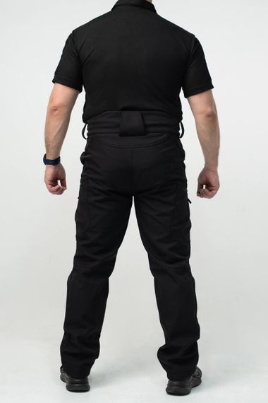 Утеплені Військові штани Soft Shell Military Black | Зображення 3