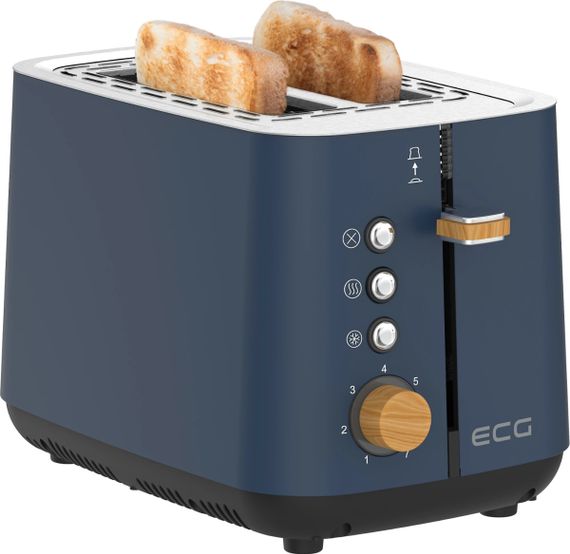 Тостер EСG ST 2768 Timber Petrol 780-925 Вт синій | Зображення 7