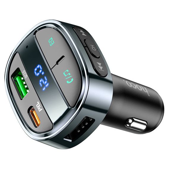 АЗУ FM модулятор Hoco E70 PD30W+QC3.0 (1USB-A/1C) | Зображення 2