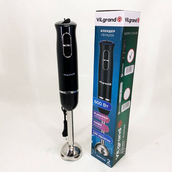 Занурювальний блендер для подрібнення продуктів вдома ViLgrand, Блендер із гострими сталевими лезами VQ-21 | Зображення 6