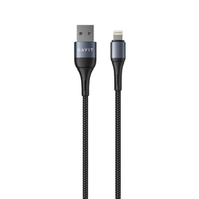 Кабель HAVIT HV-CB650C USB - Lightning 2.1A Black 1m (6/120)