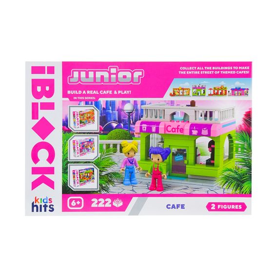 Конструктор "Кафе" KH08/003/4 Junior Kids hits IBLOCK, 222 деталі, в коробці (4897126752397) | Зображення 1