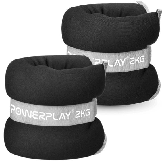 Обважнювачі-манжети для ніг та рук Паверплей PP-4349 Ankle/Wrist Weights (2шт.*2 kg) (пара) Чорні | Зображення 5