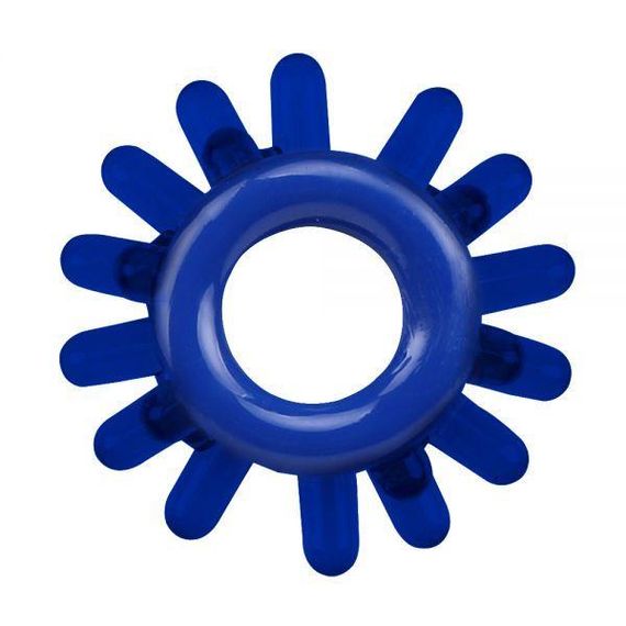 Набір ерекційних кілець Chisa GK Power Cock Rings з різними структурами, сині sexstyle | Зображення 4
