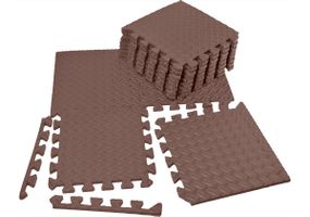 Татамі мат EasyFit 8 шт (30х30 см) ластівчин хвіст коричневий (EF-1950-30-BN)