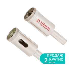 Коронка алмазна по керамиці та склу d16мм SIGMA