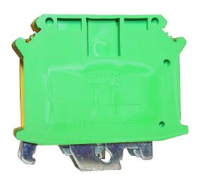 Клема "PE" КНГз-UK-USLKG-35 125А 6-35мм2 гвинтова жовто-зелена DIN-рейку без маркера Ny95505504