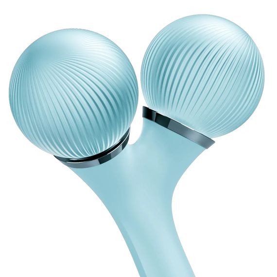 Електронний ультразвуковий ролик для обличчя та тіла GESKE Sonic Facial&Body Roller 4в1 magenta, Бірюзовий | Зображення 4