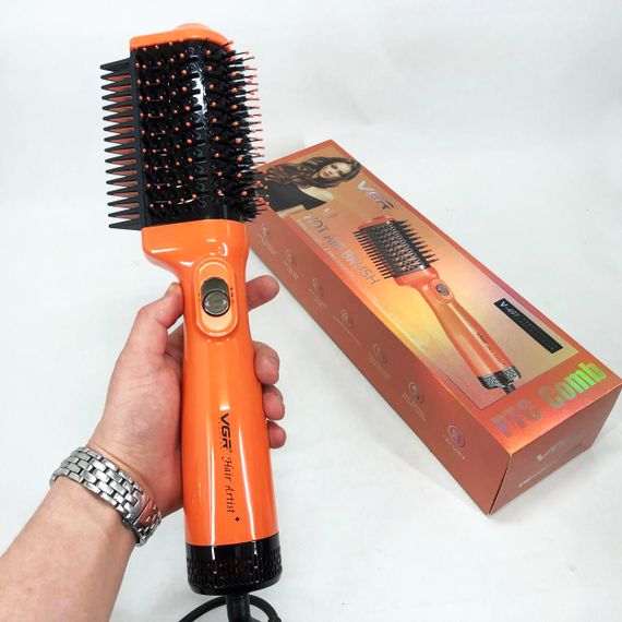 Фен стайлер для укладання та завивки волосся VGR V-497. Колір: оранжевий | Зображення 2